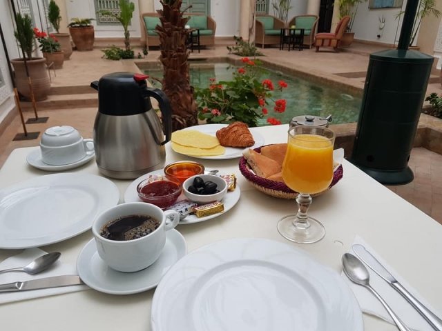 Petit Déjeuner Riad Hibiscus