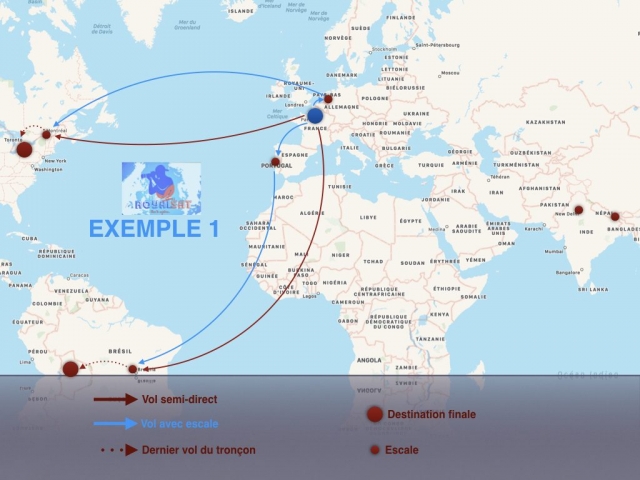 Exemple de 2 escales